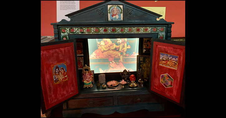 Indian display inside Durham University's Oriental Museum